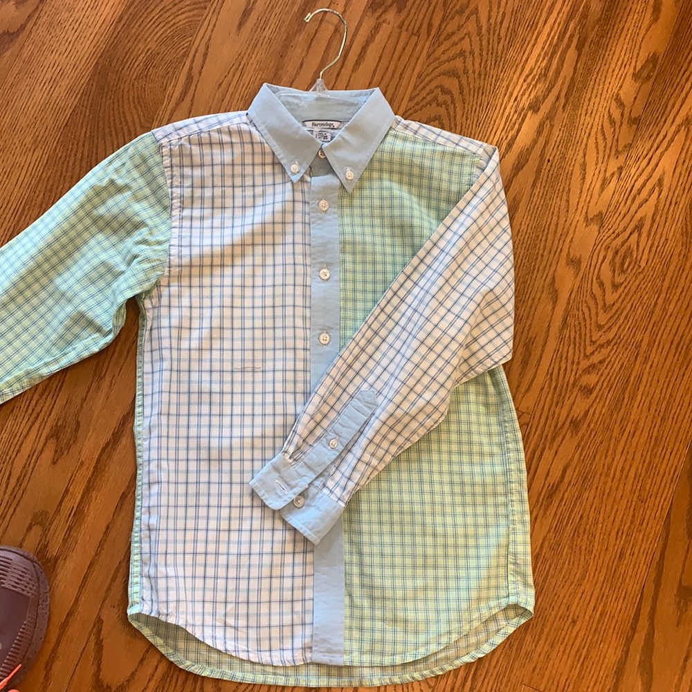 Heartstrings plaid boy shirt size 8